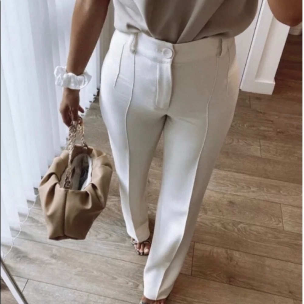 ZARA STRAIGHT TROUSERS WITH FRONT SEAM PANT